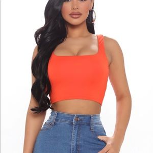 Brand new crop top from Fashion Nova. Size Large. Included in 2/$15, 3/$25 sale